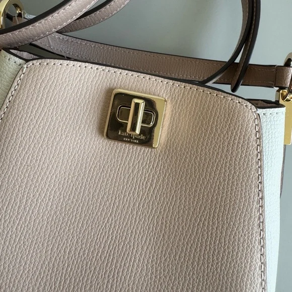 Kate Spade Chic Phoebe Mini Top Handle Crossbody Bag Purse NWT Beige Cream NEW - Picture 4 of 11